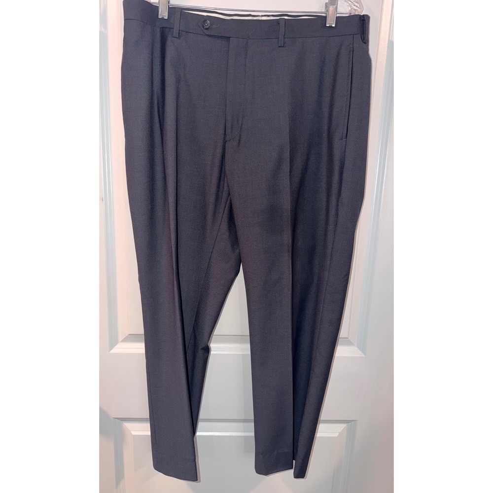 Daniel Cremieux Signature 36X26 Collection Mens Dress Pants Gray Flat Front